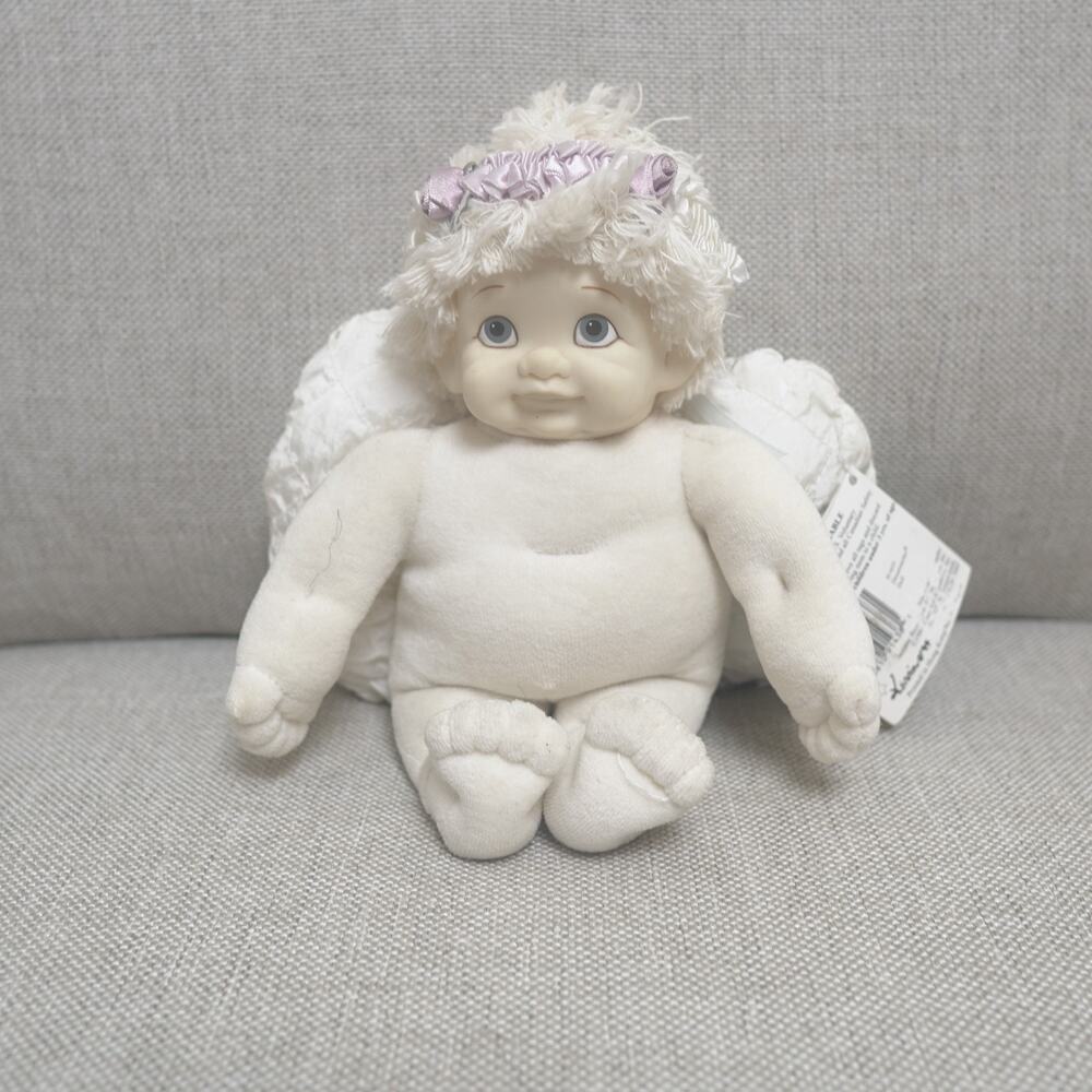 Dreamsicle Plush Angel Doll H1655 1995 Ganz White 3D Wings Kristi Haynes Clean
